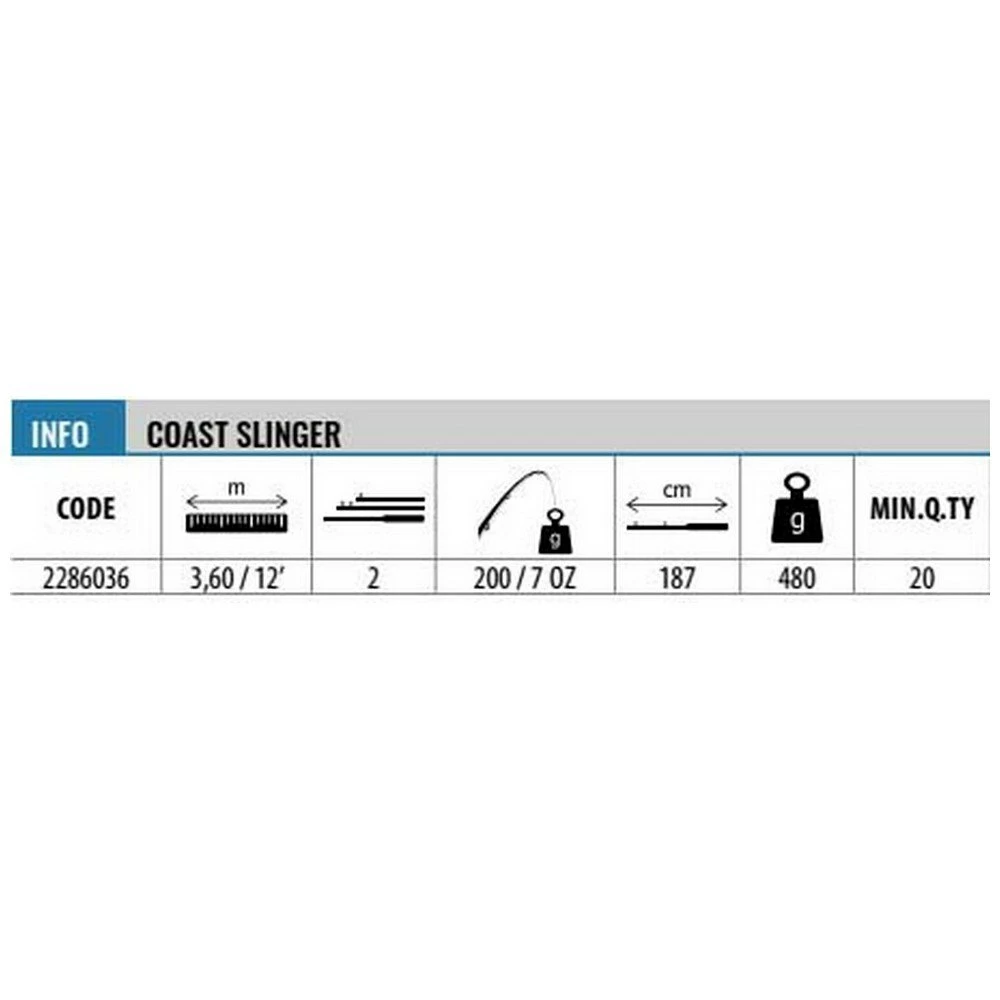 Lineaeffe Coast Slinger Surfcasting Rod - Image 2